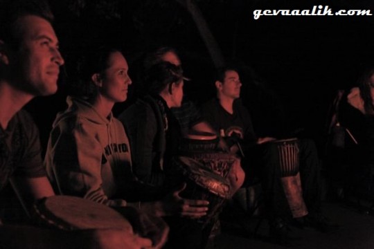 Cullinan Backpackers and Adventure Zone Drum Circle in the bush