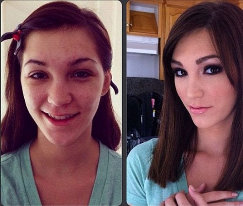 Porn stars without make-up