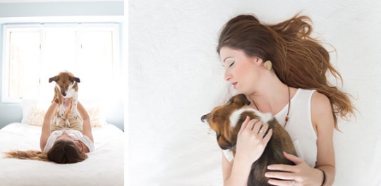 Couple does Newborn Photoshoot with dog (12)