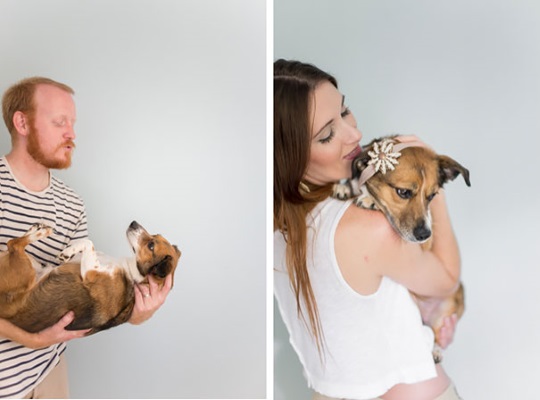 Couple does Newborn Photoshoot with dog (15)