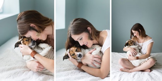 Couple does Newborn Photoshoot with dog (16)