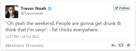 Trevor Noah on Fat girls