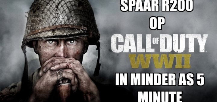 Gaming hack: Spaar R200 op Call of Duty WW2 pre-order