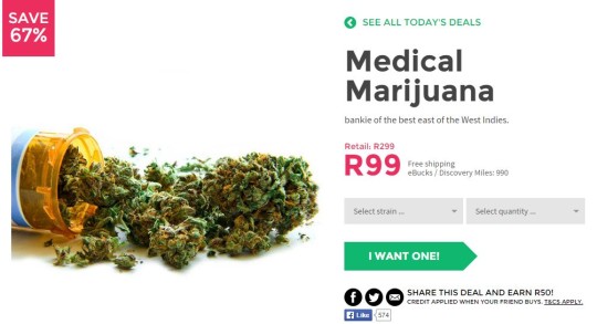 67% Off Medical Marijuana – One Day Only